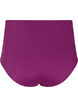 Bas de bikini taille haute avec drapage, Dark Purple, Packshot image number 1