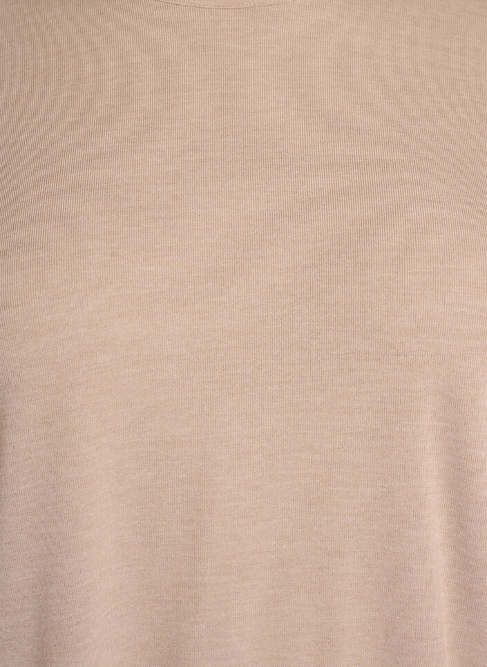 Blouse en jersey avec manches 3/4, Beige, Packshot image number 2