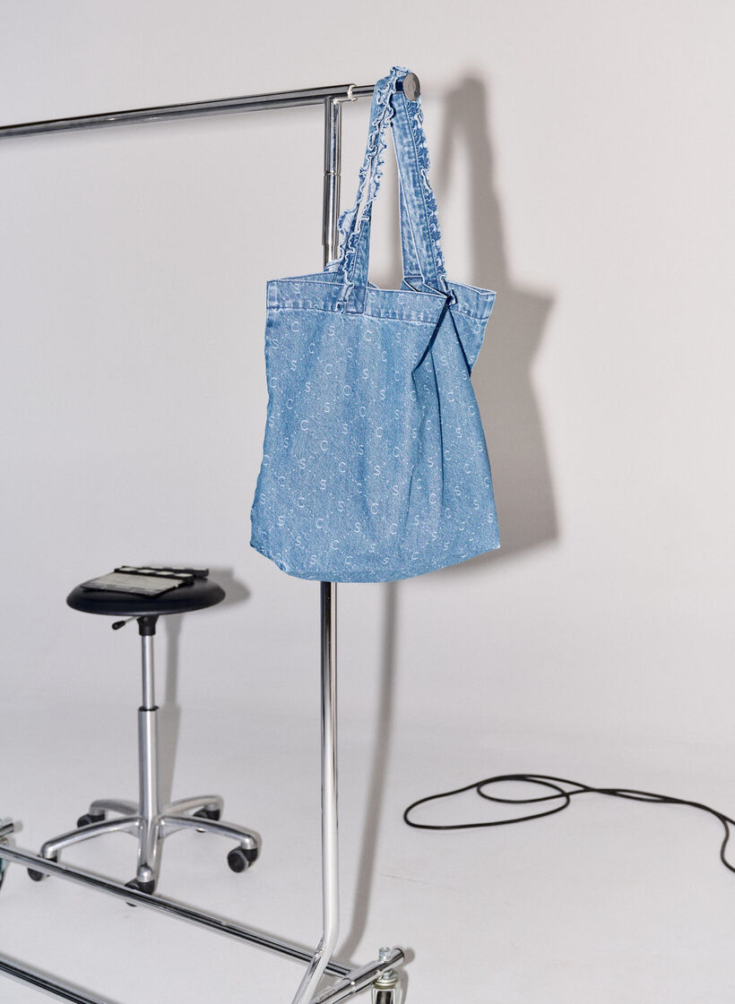 Sac cabas en jean, Light Blue Denim, Image image number 0