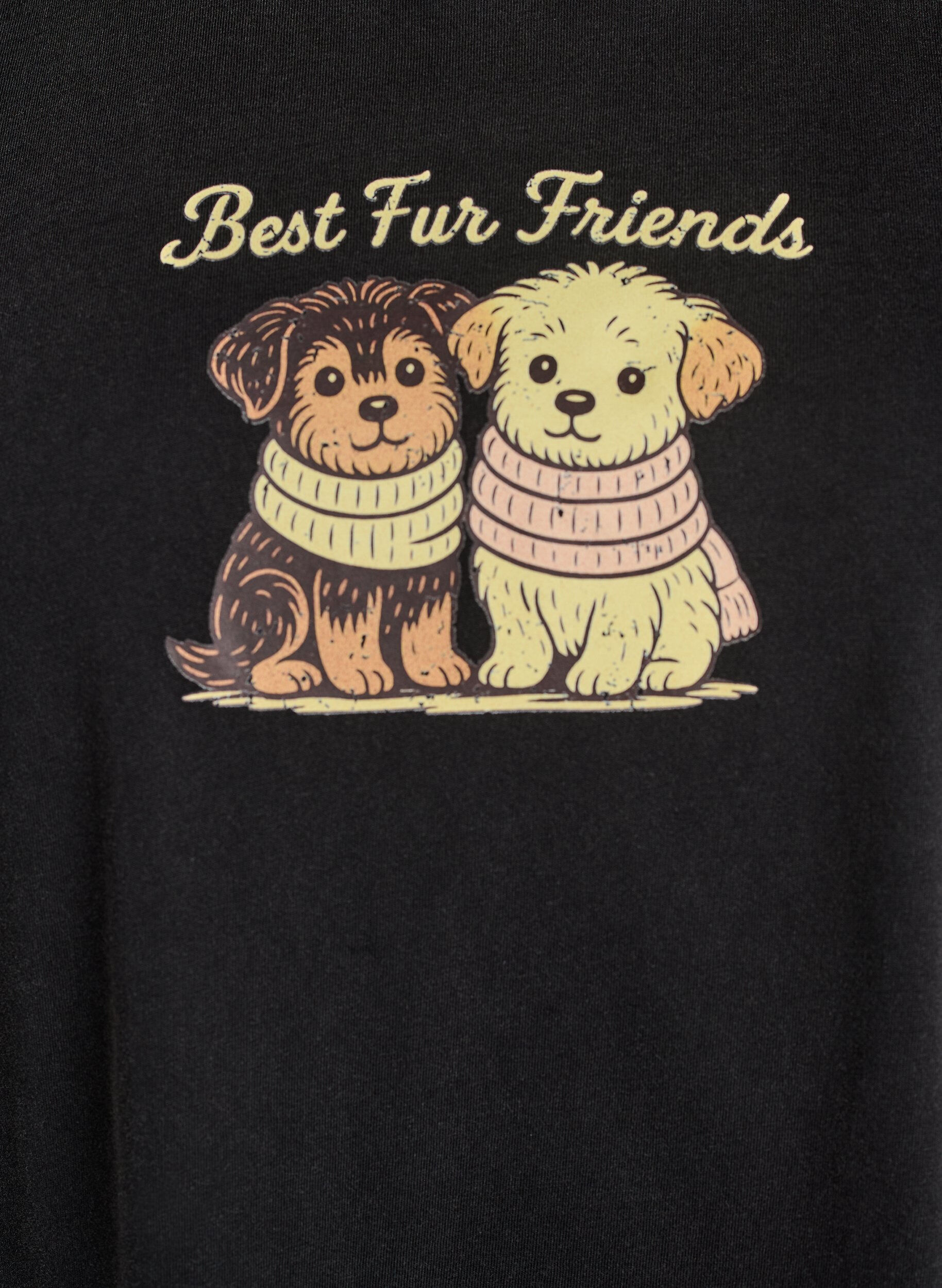 ZizziT-shirt &agrave; imprim&eacute; chien et effet d&eacute;lav&eacute;, Gris anthracite, Packshot image number 2