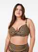 Haut de bikini avec armatures et imprim&eacute;, Camel, Model image number 0