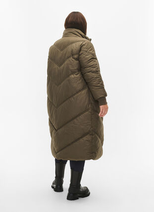 Longue veste polaire d'hiver, Bungee Cord , Model image number 1