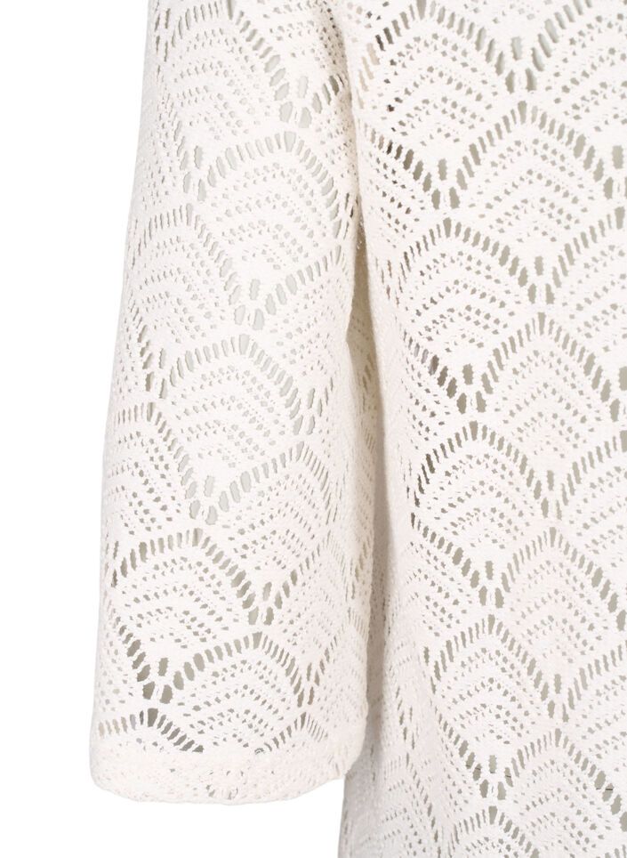 Chemisier en crochet à manches 3/4, Sandshell, Packshot image number 3