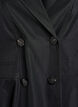 Manteau de printemps coupe &eacute;vas&eacute;e &agrave; double boutonnage, Noir, Packshot image number 2