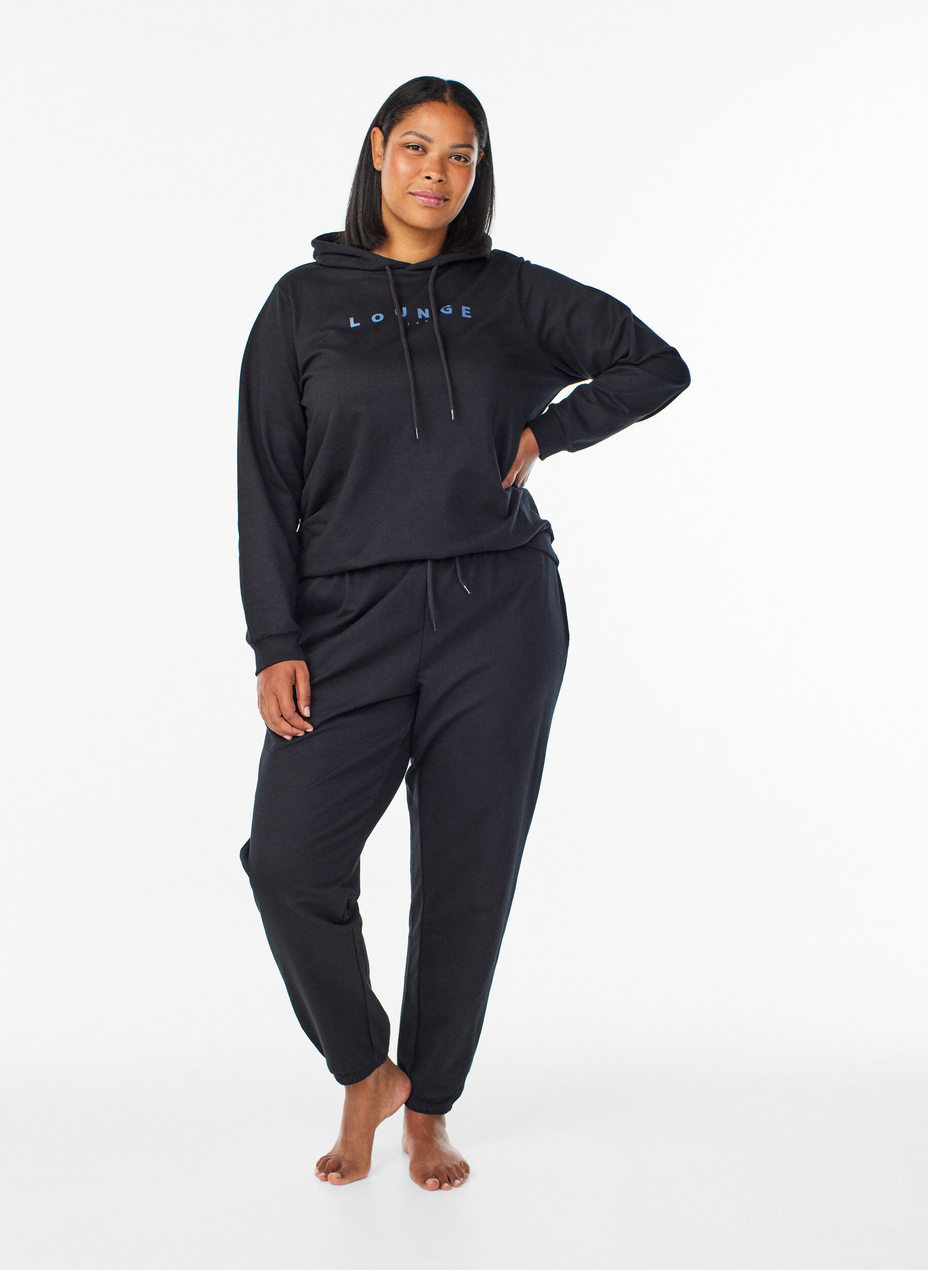ZizziPantalon de surv&ecirc;tement avec poches, Noir, Model image number 0