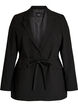Blazer avec ceinture &agrave; nouer amovible, Noir, Packshot image number 0