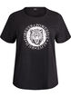 T-shirt imprim&eacute;, Noir, Packshot image number 0