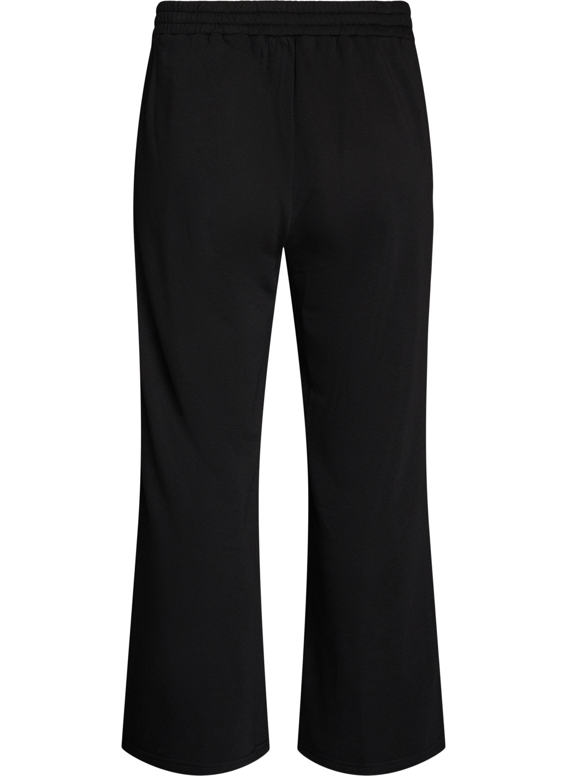 ZizziPantalon de jogging taille haute avec coupe ample, Noir, Packshot image number 1