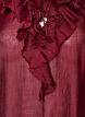 Blouse en viscose avec volants et manches longues, Bordeaux, Packshot image number 2