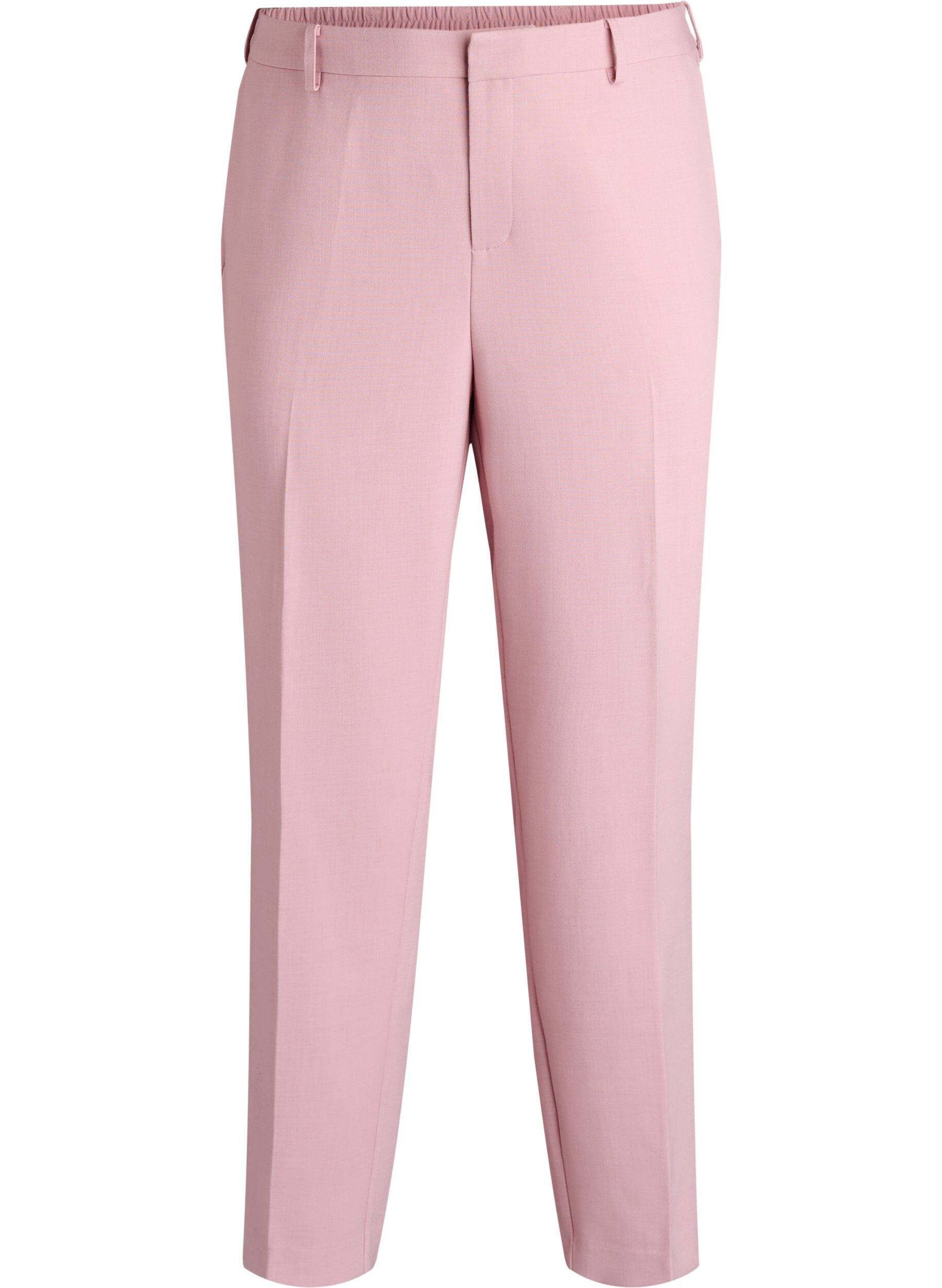 Pantalon de tailleur taille haute et coupe droite