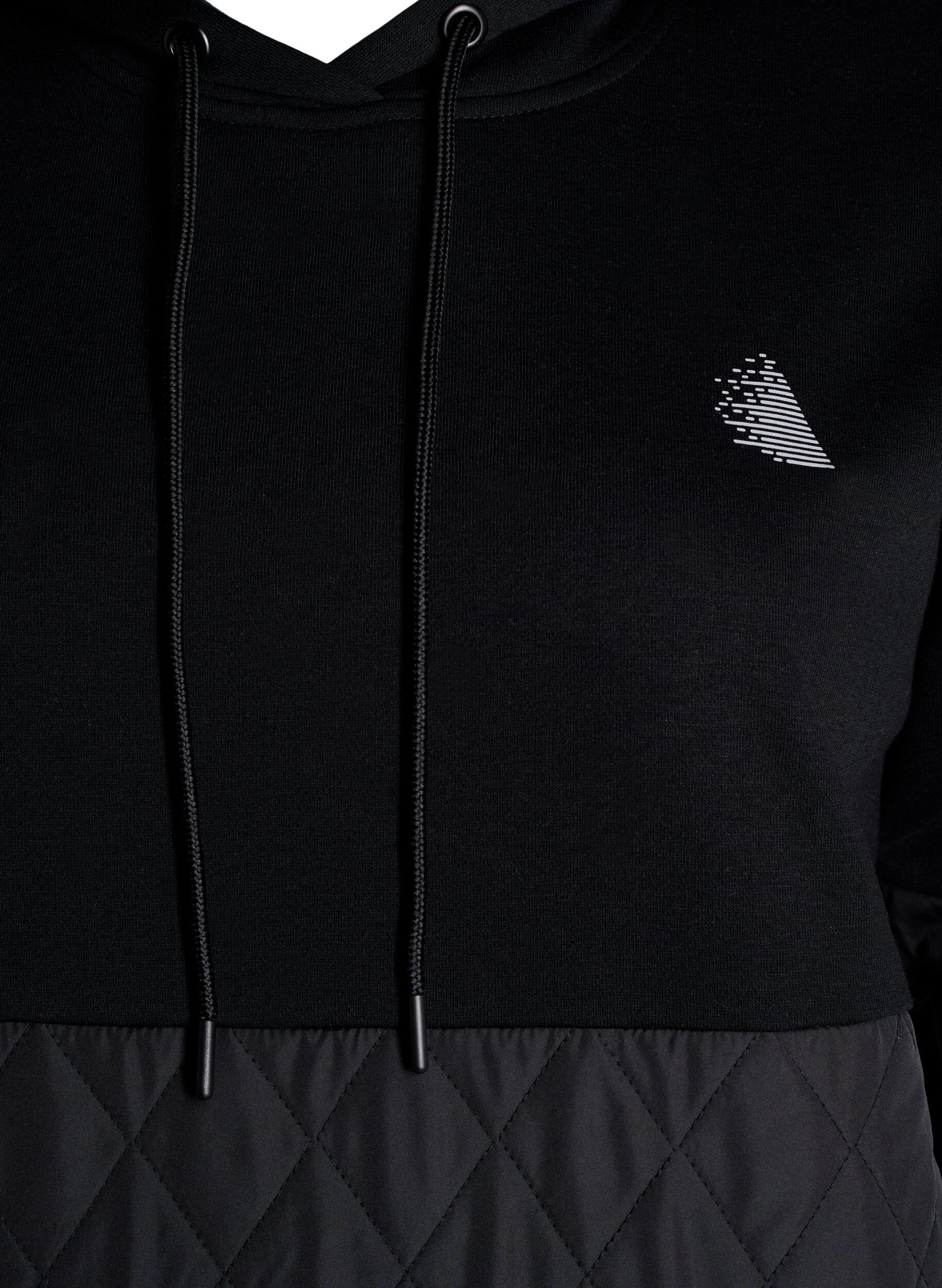 Zizzi Sweat &agrave; capuche rembourr&eacute;, Black, Packshot image number 2