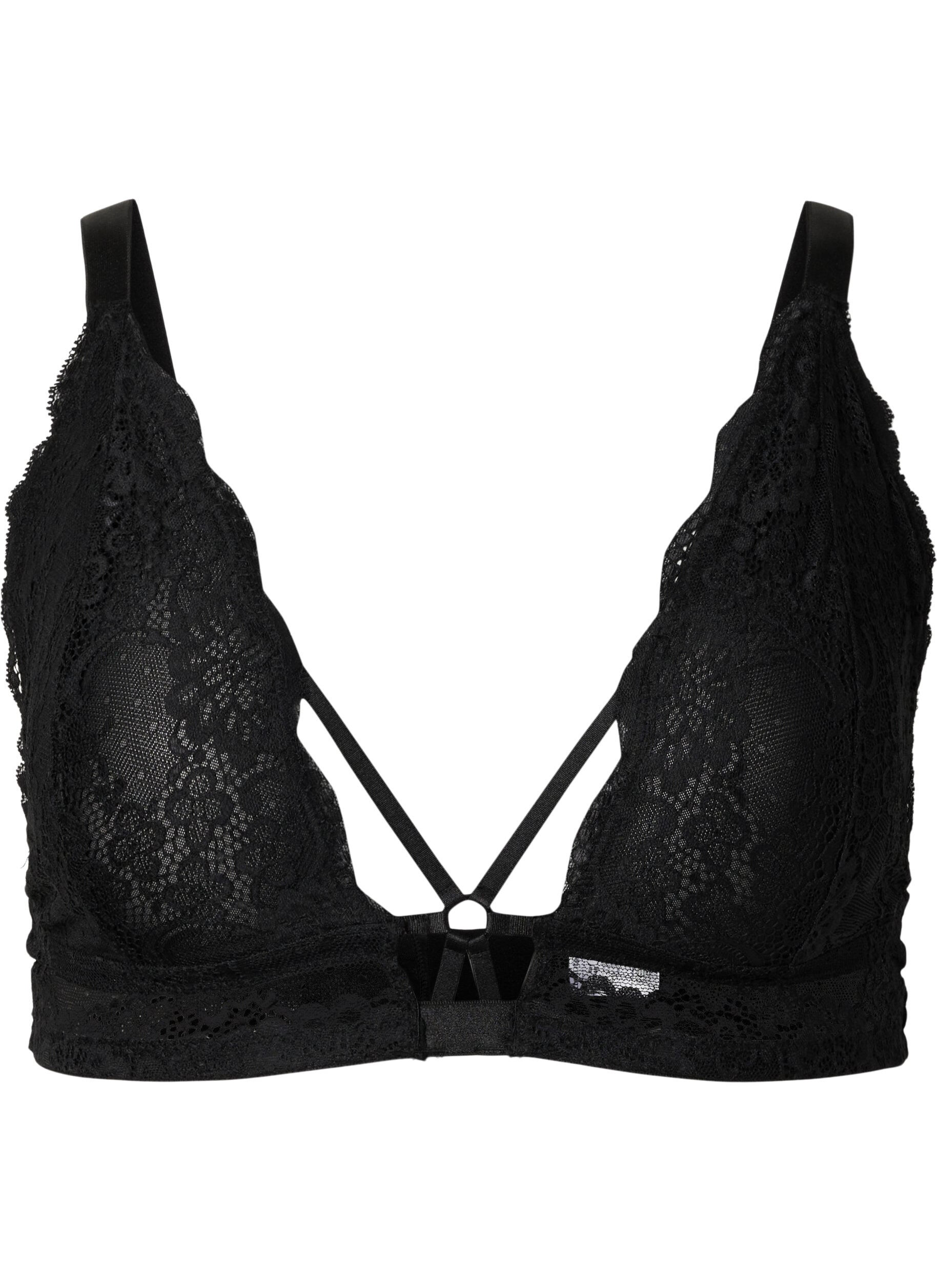 Zizzi Soutien-gorge en dentelle, Black, Packshot image number 0