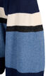 Cardigan long en tricot avec rayures larges, Bleu, Packshot image number 2