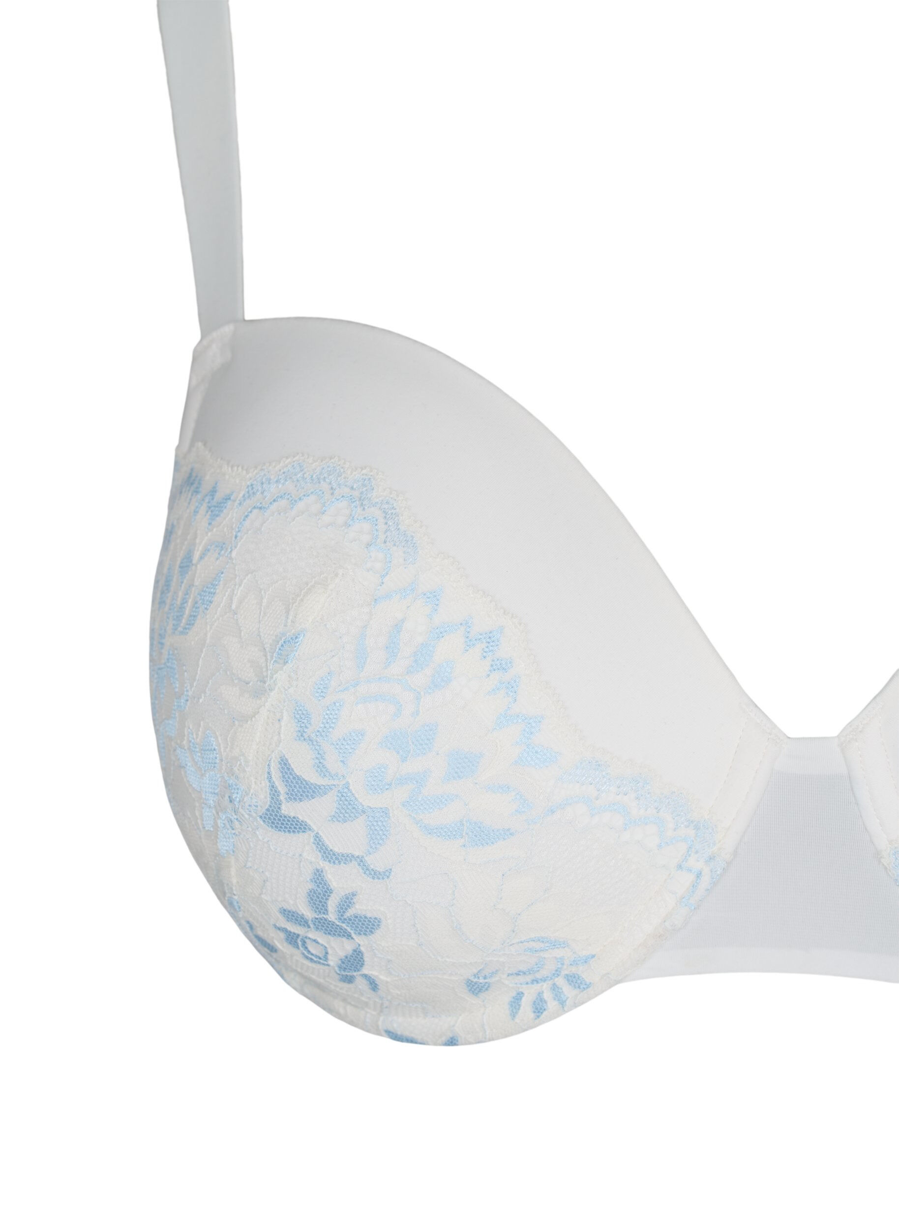 Zizzi Soutien-gorge &agrave; armatures avec dentelle , Tofu w. blue, Packshot image number 2