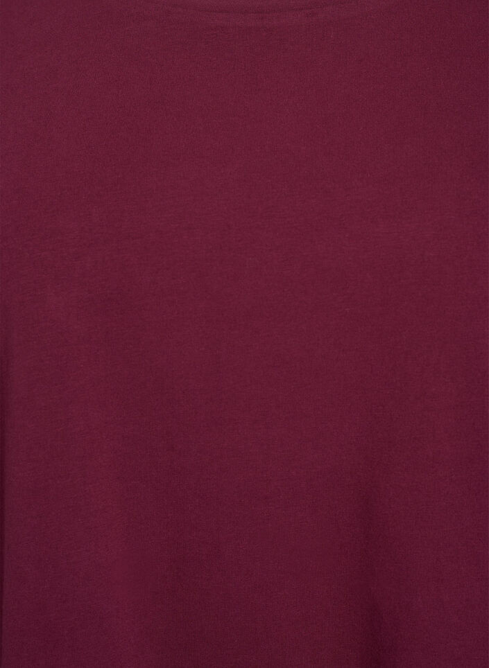 Blouse basique en jersey &agrave; manches longues, Bordeaux fonc&eacute;, Packshot image number 2