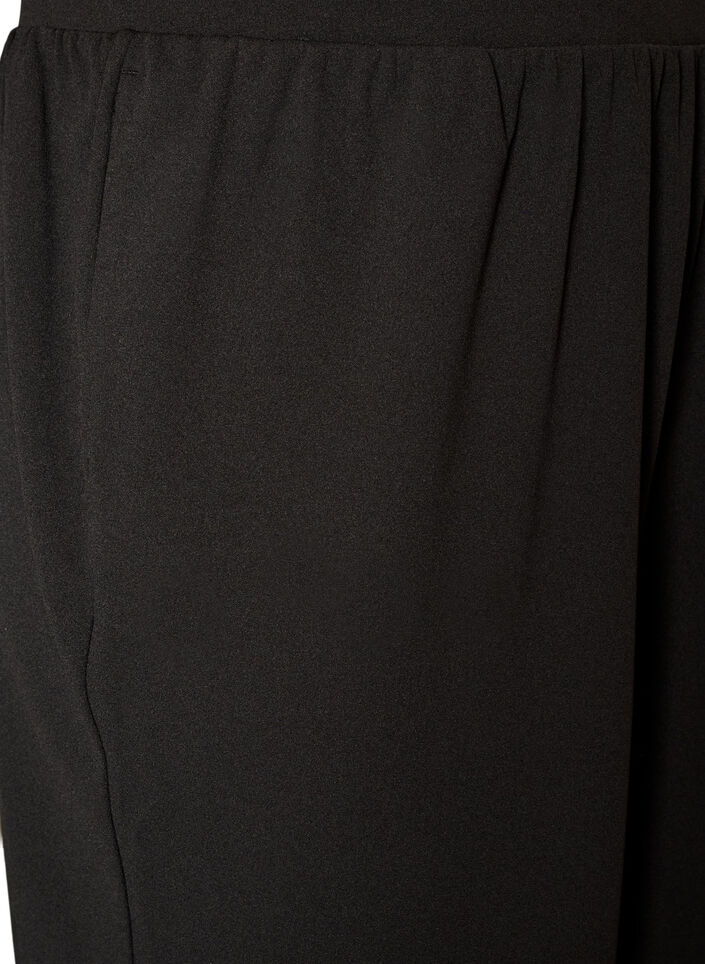 Pantalon ballon &agrave; taille haute en jersey, Noir, Packshot image number 2