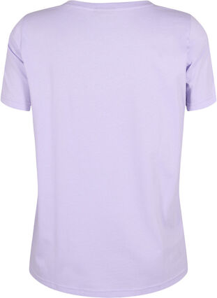 T-shirt en coton avec imprimé, Lavender ARIZONA, Packshot image number 1