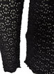 Blouse avec motif &agrave; &oelig;illets et manches longues, Noir, Packshot image number 3