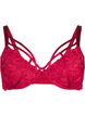 Soutien-gorge en dentelle couvrant à décoration élégante, Rhythmic Red, Packshot image number 0