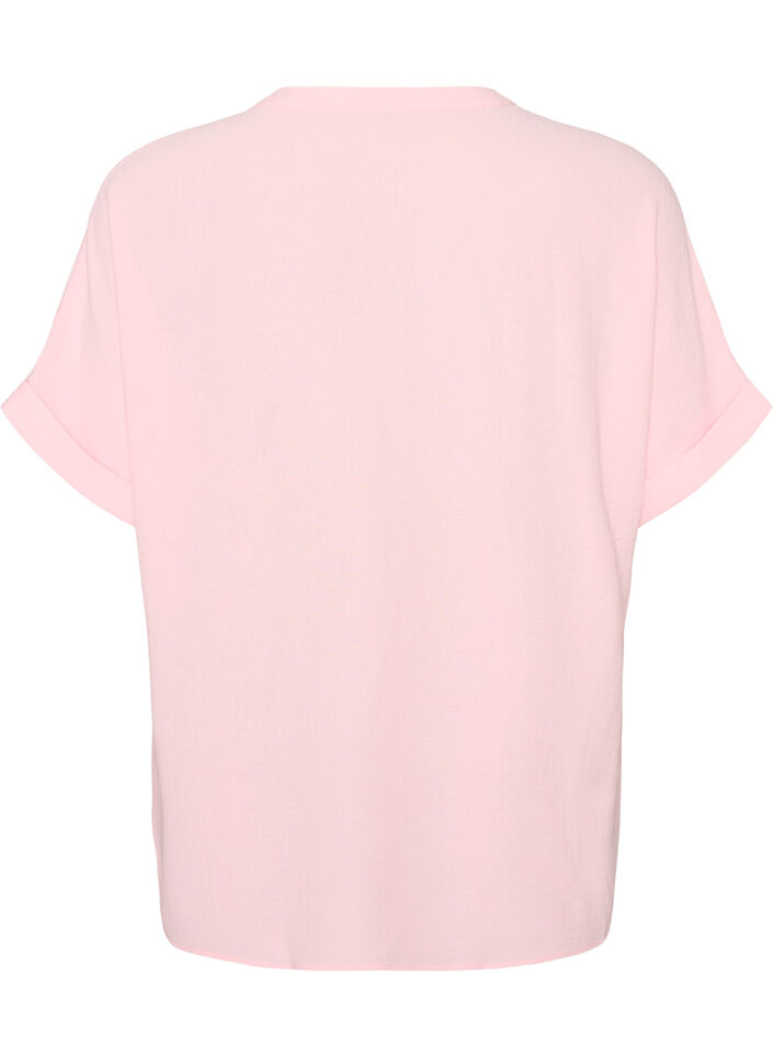 Chemisier ample &agrave; manches courtes, Rose, Packshot image number 1
