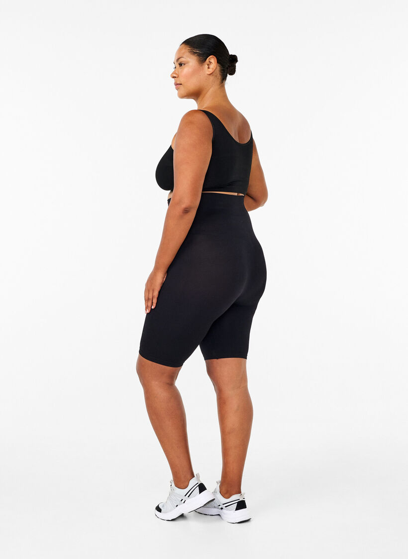 Short de v&eacute;lo sans coutures, Noir, Model image number 2