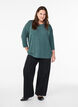 FLASH &ndash; Blouse en jersey avec manches 3/4, Vert fonc&eacute;, Model image number 1