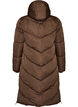 Doudoune longue avec capuche et poches, Marron, Packshot image number 1