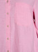 Chemise en lin et viscose avec manches 3/4, Rose, Packshot image number 2