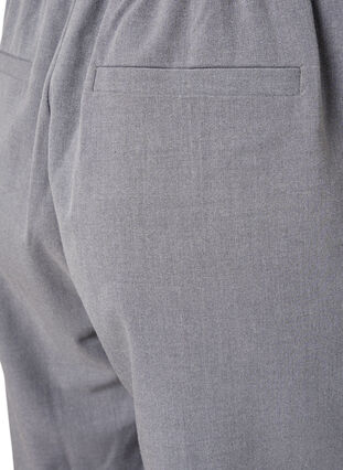 Pantalon mélangé gris avec élastique à la taille, Medium Grey Melange, Packshot image number 3