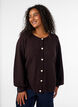 Cardigan avec boutons en forme de c&oelig;ur, Marron, Model image number 0