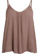 Top &agrave; bretelles en viscose, Marron, Packshot image number 0