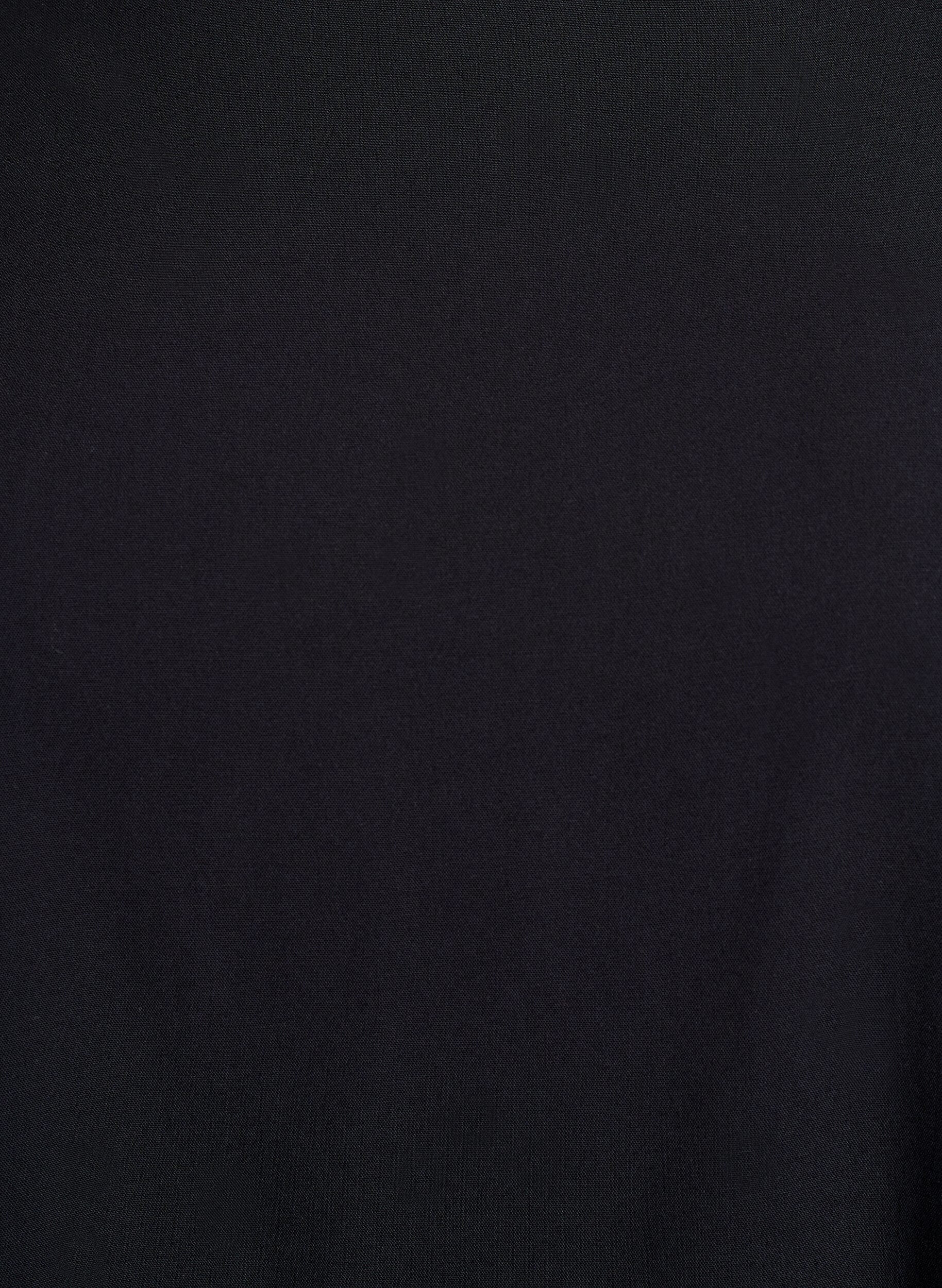 Zizzi FLASH - Chemisier tiss&eacute; &agrave; manches courtes et col rond, Noir, Packshot image number 2