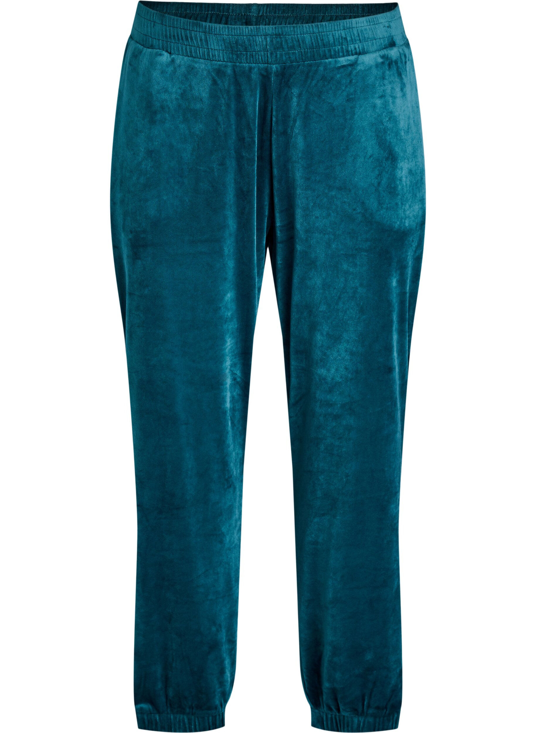 ZizziPantalon ample en velours, Vert, Packshot image number 0