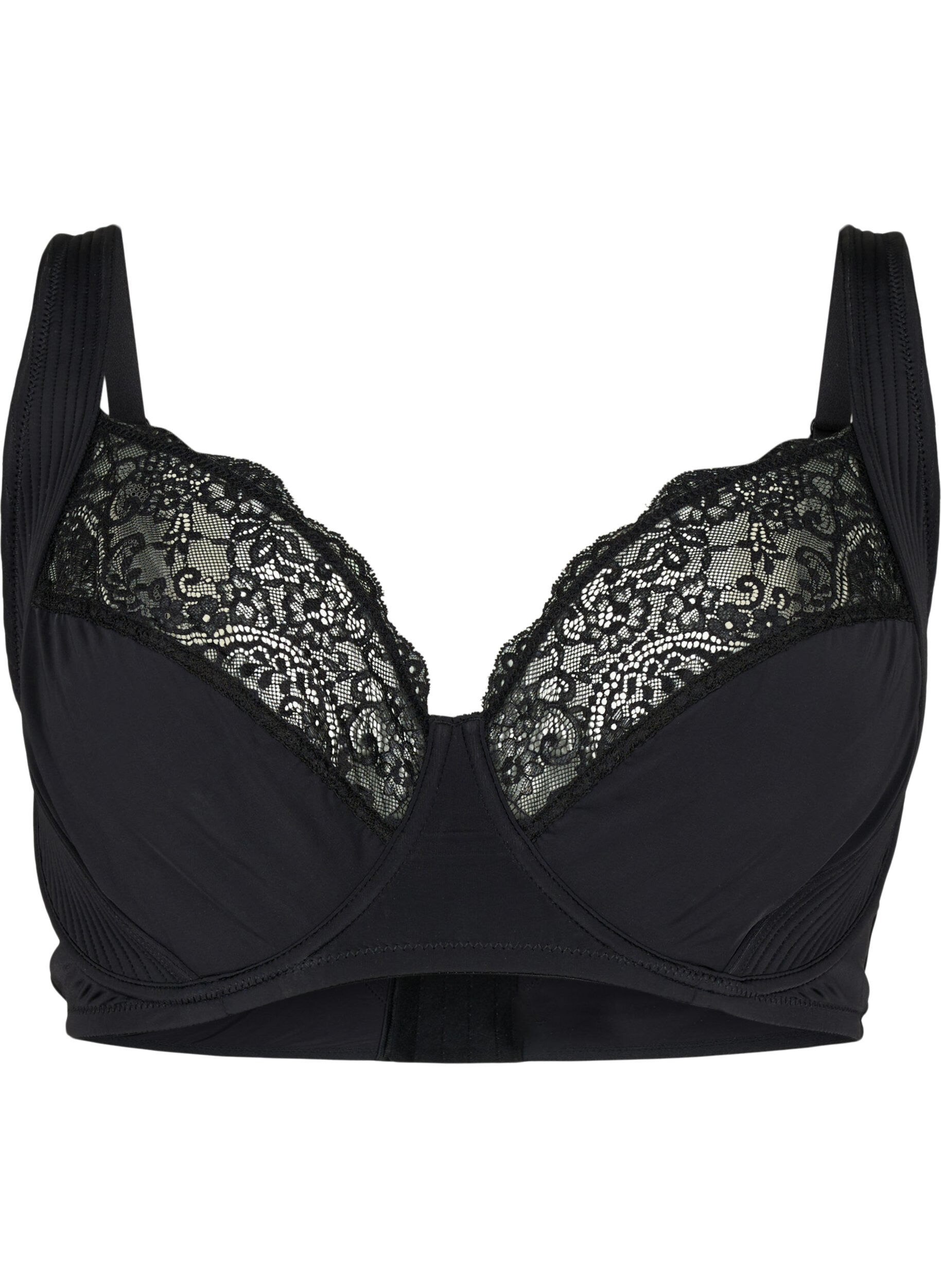 Zizzi Soutien-gorge int&eacute;gral avec bretelles rembourr&eacute;es, Noir, Packshot image number 0