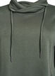 Robe sweat-shirt courte &agrave; col montant et poches, Vert, Packshot image number 2