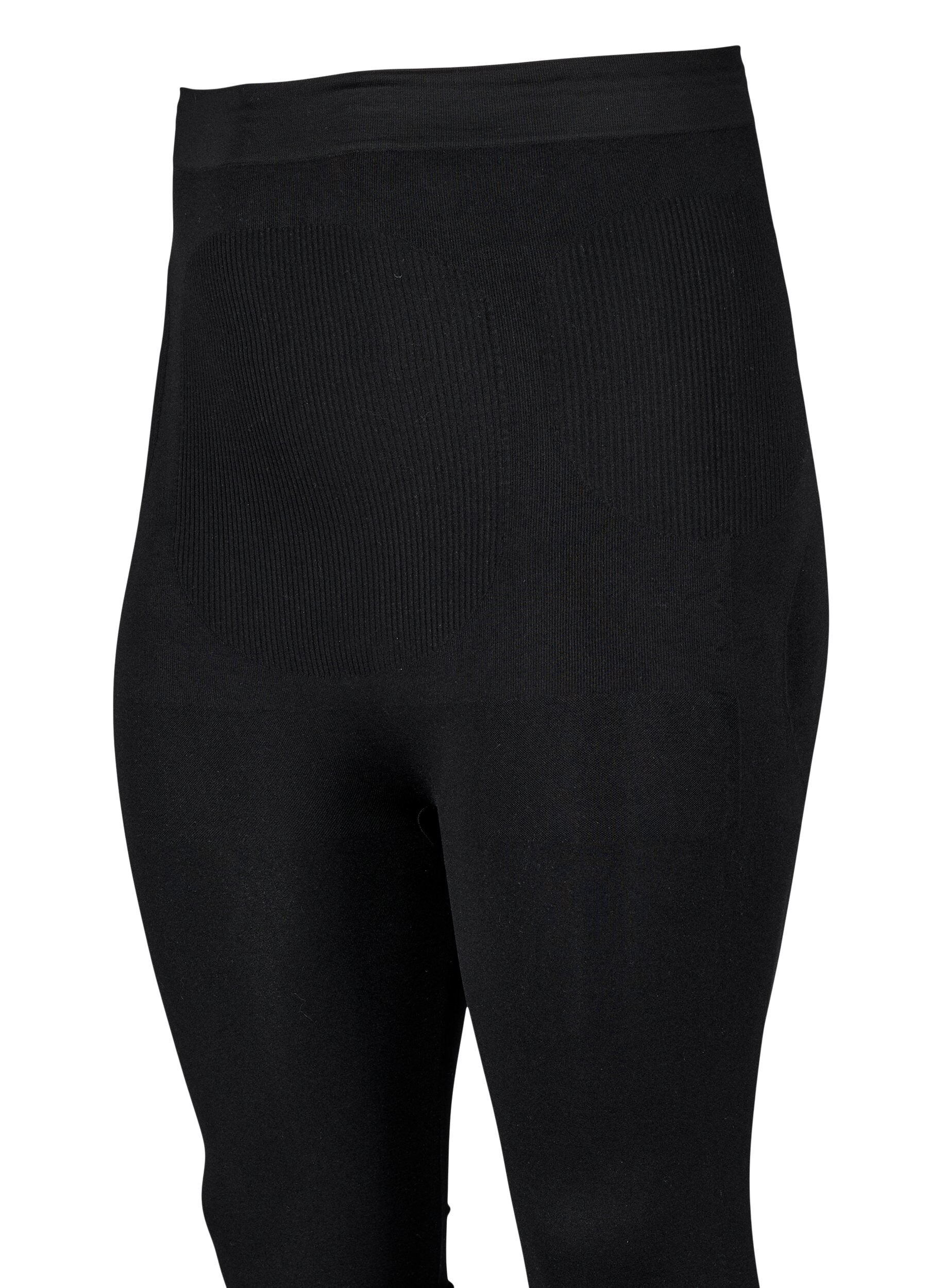 Zizzi Leggings gainants &agrave; taille haute, Noir, Packshot image number 3