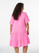 Robe courte &eacute;vas&eacute;e en mousseline de coton, Rose, Model image number 2