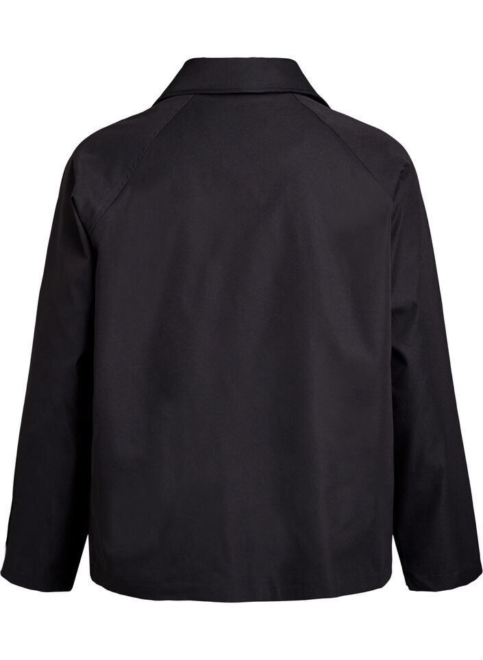 Trench court avec poches, Noir, Packshot image number 1