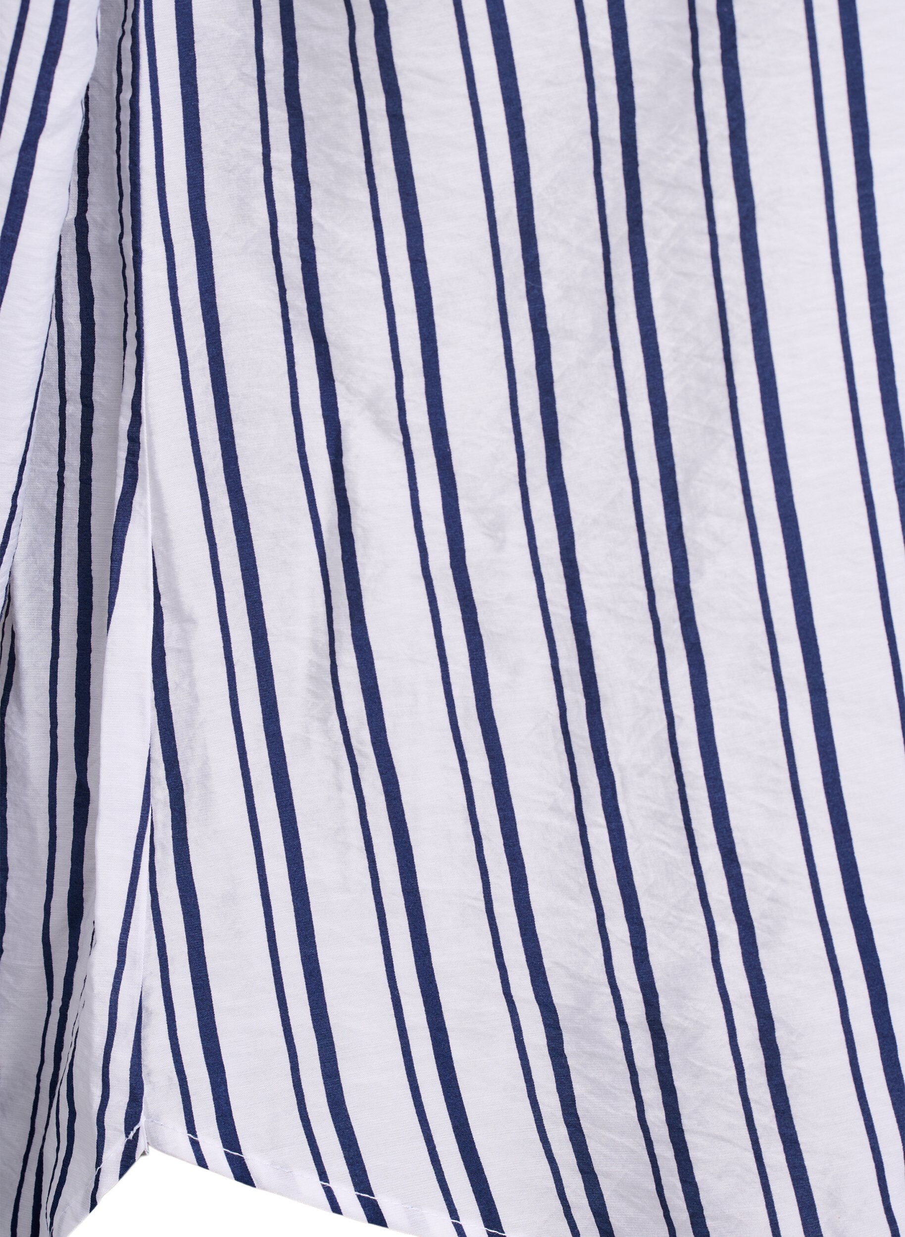 Zizzi FLASH - Chemisier &agrave; rayures avec col en V, Blanc, Packshot image number 3