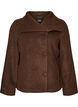 Veste courte avec boutonnage asym&eacute;trique, Marron, Packshot image number 0