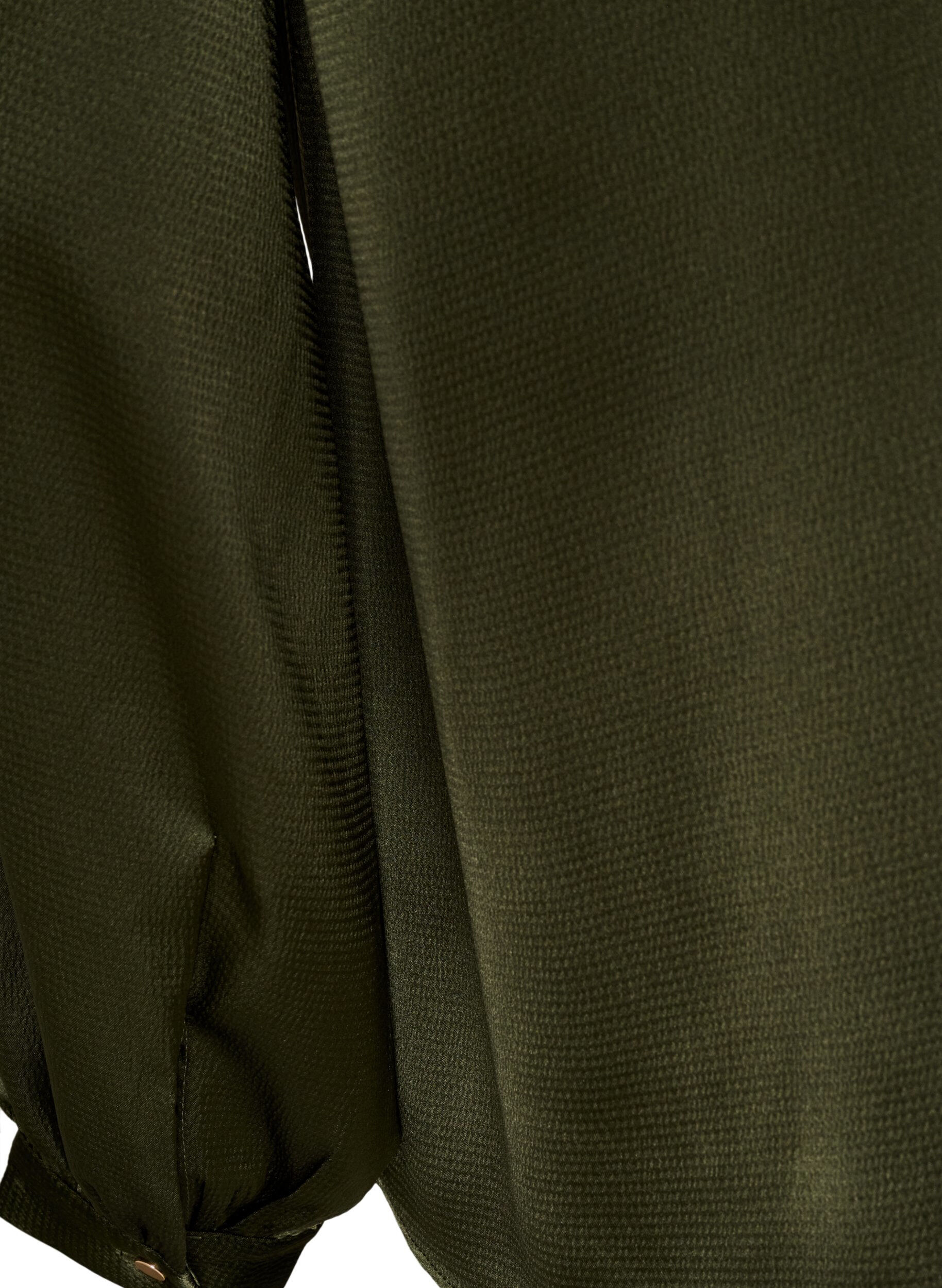 ZizziBlouse avec col de chemise et col en V, Vert fonc&eacute;, Packshot image number 3