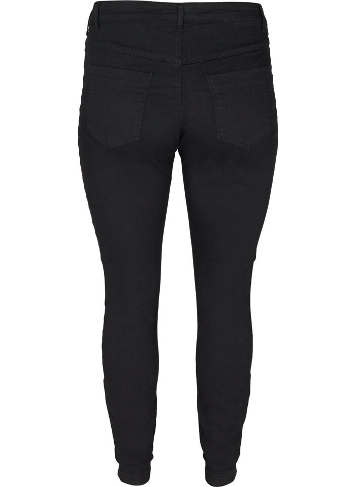 Jeggings en m&eacute;lange de coton, Noir, Packshot image number 1