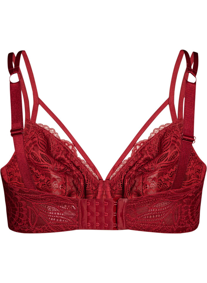Soutien-gorge embo&icirc;tant avec dentelle et doubles bretelles, Noir, Packshot image number 1