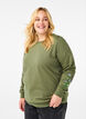 Sweatshirt avec broderie florale, D. L. Green W. emb., Model image number 0