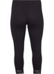 Leggings basiques 3/4 avec bordure en dentelle, Noir, Packshot image number 1