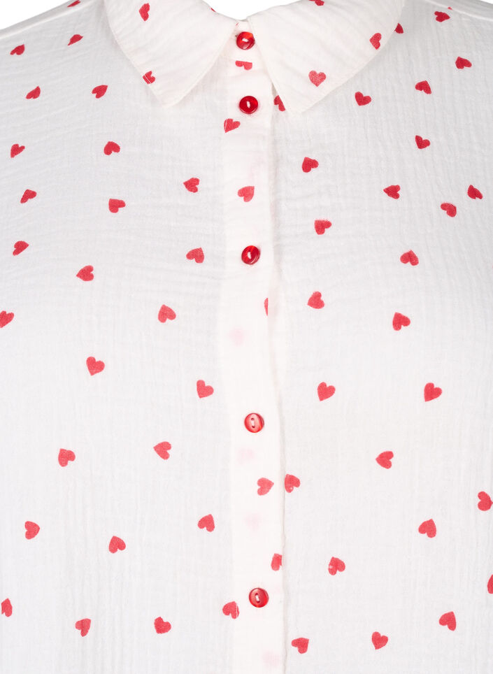 Chemisier à manches 3/4, Blanc, Packshot image number 2