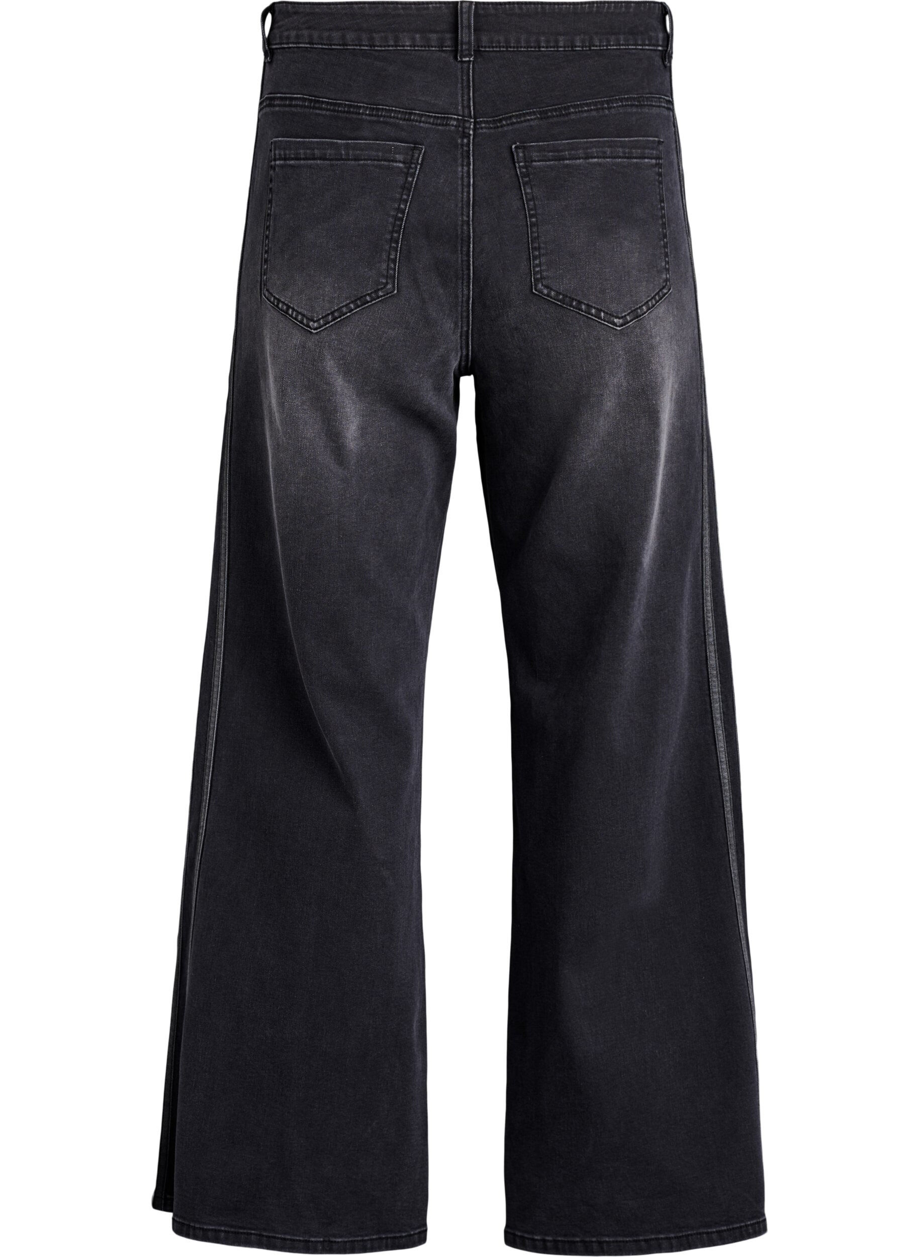 ZizziJean coupe ample avec d&eacute;tails verticaux en denim, Gris anthracite, Packshot image number 1