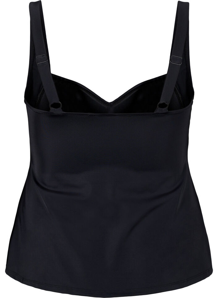 Tankini drapé, Noir, Packshot image number 1