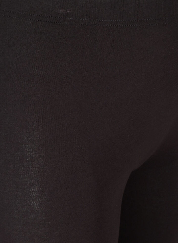 Legging en viscose mélangée avec strass décoratives, Black, Packshot image number 2