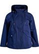 Veste courte de printemps avec capuche amovible, Bleu, Packshot image number 0